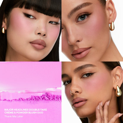 Major Headlines Double-Take Crème & Powder Blush Duo