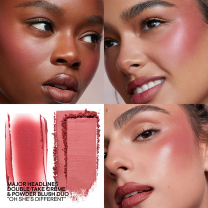 Major Headlines Double-Take Crème & Powder Blush Duo